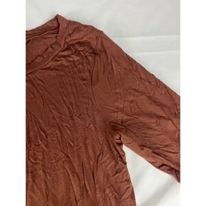 24seven Comfort Apparel XL Brown Dress A Line Midi‎ Casual New Ladies